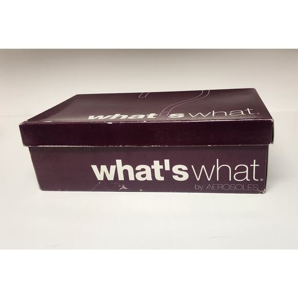 What's What By Aerosoles Low Wedge Slip On Loafer Shoes Color Blue Size 6M - Picture 10 of 11